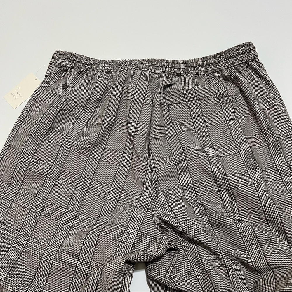 NWT a new day Size XXL Wide Leg Drawstring Plaid Pants - Brown - Picture 9 of 12